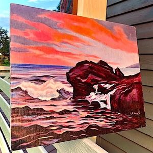 🌊 Original Beach Painting